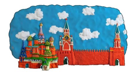 Кремль с флагом для детей