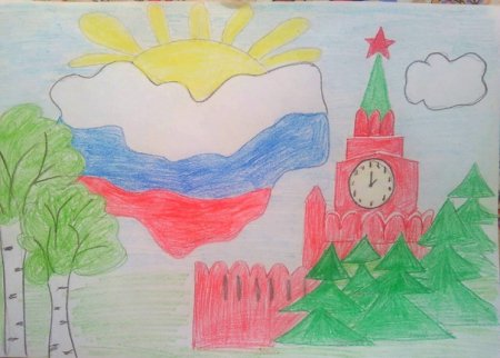 Рисунки о России Главная площадь России рисование