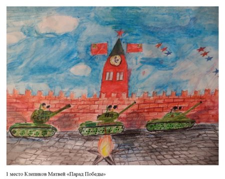 Рисование парад Победы