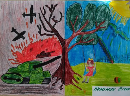 Военный парад рисунок детский