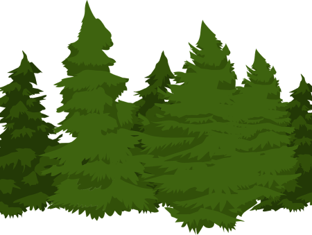 Лес без фона