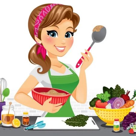 Домохозяйка с детьми