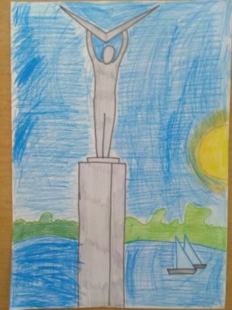 Достопримечательности Самары рисунки детей