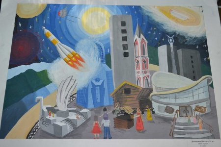 Самара Космическая рисунки детей