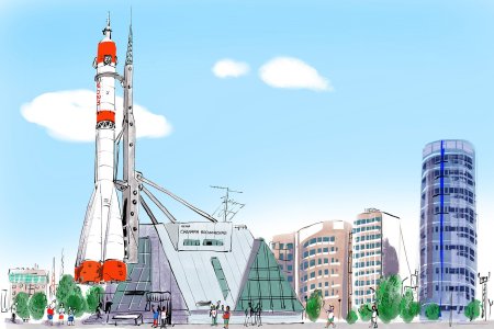 Ракета Союз нарисовать