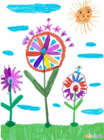 Волшебный цветок рисование