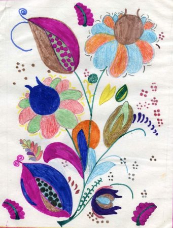 Изо сказочный цветок