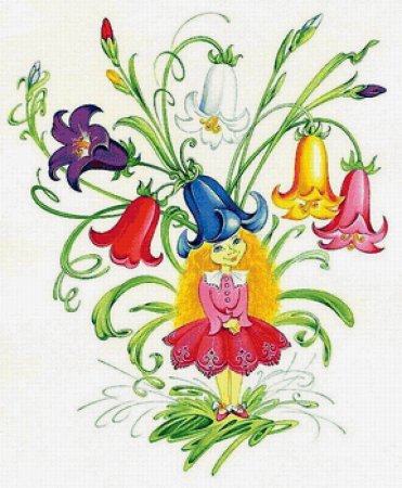 Цветок Цветик семицветик