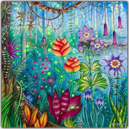 Сказочный цветок рисунок