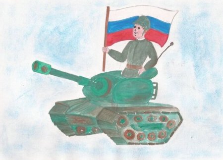 Танкист рисование для детей