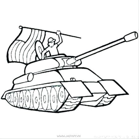 Раскраска танк т34 Военная техника