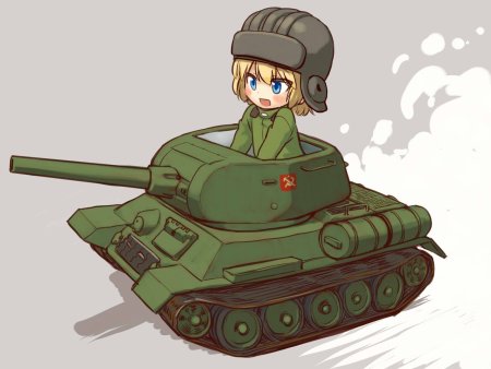 Аниме танкистки т 34