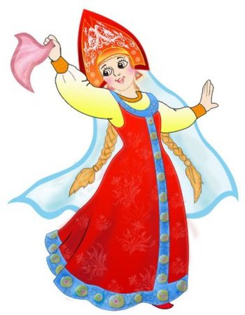 Рисование кукла в русском народном