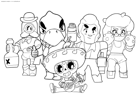 Бравлеры Браво старс раскраска