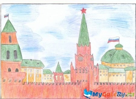 Детские рисунки Кремля