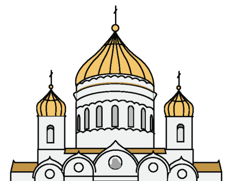 Храм Христа Спасителя зарисовка