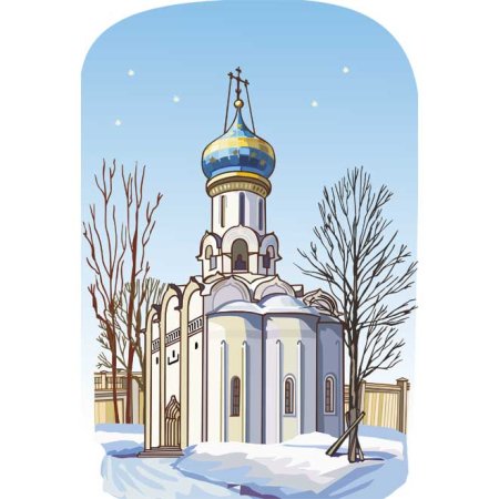 Набросок храма Сергиев Посад
