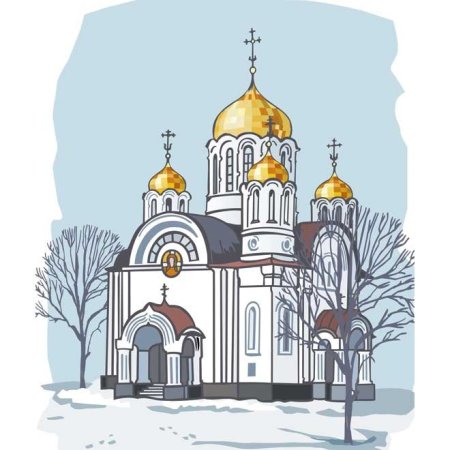 Храм рисунок