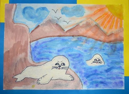 Рисунок Байкала для детей