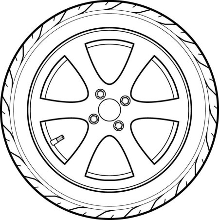 Колесо раскраска