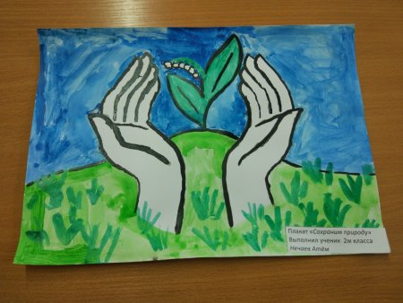Плакат Защитим свою планету
