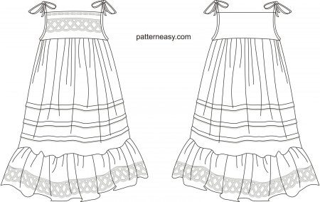 Сарафаны для раскрашивания