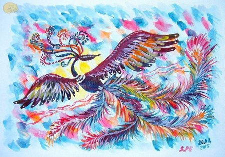 Рисование Волшебная птица