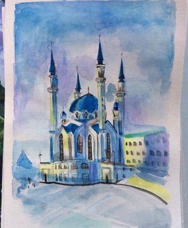 Мечеть кул-Шариф в Казани эскиз