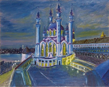Мечеть кул-Шариф в Казани рисунок детский