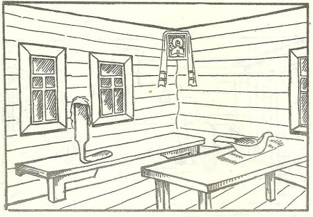 Внутреннее убранство русской избы