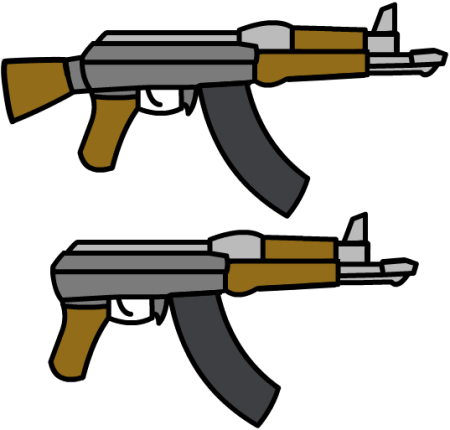 Автомат Калашникова рисунок