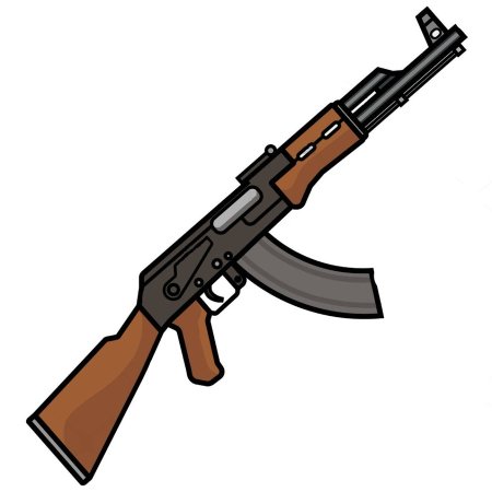 Автомат Калашникова АК-47 вектор