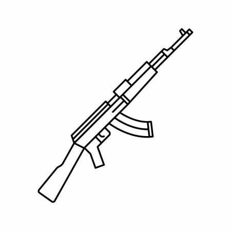 Автомат Калашникова рисунок