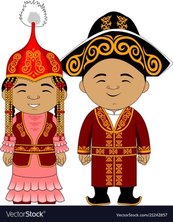 Казахский национальный костюм для девочки