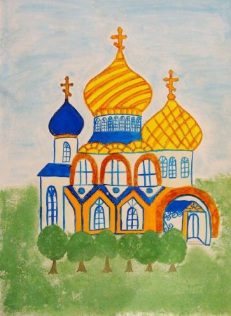 Храм рисунок