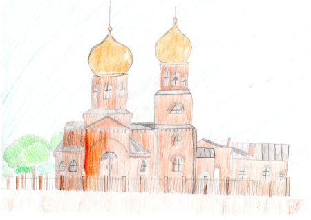 Храм карандашом