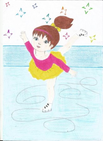 Фигуристка рисунок