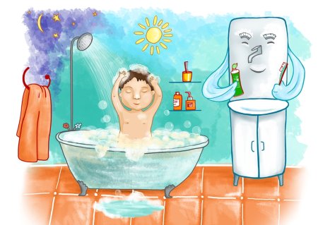 Рисунок гигиенические процедуры