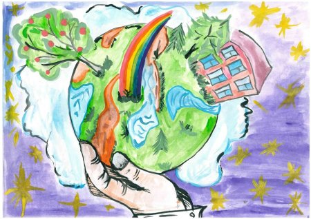 Рисунок чистая Планета