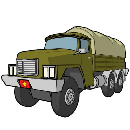 Военный грузовик рисование