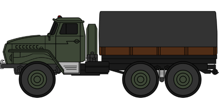 Военный Урал 4320 раскраска