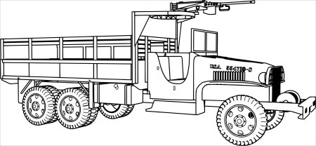 Военный Хаммер раскраска