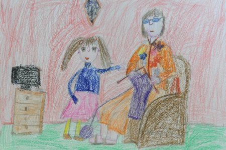 Детские рисунки бабушки