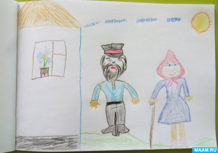 Детские рисунки бабушки и дедушки