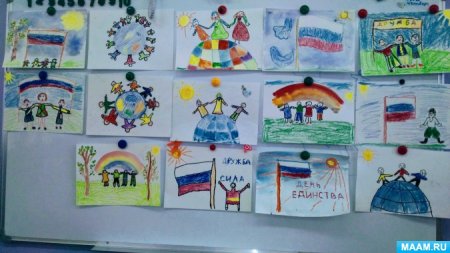 Выставка рисунков ко Дню народного
