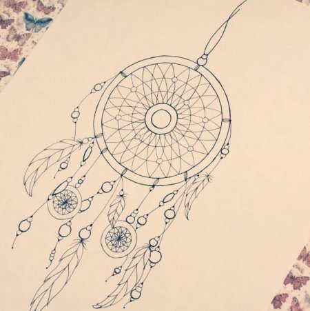 Ловец снов карандашом