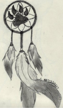 Ловец снов контур для рисования