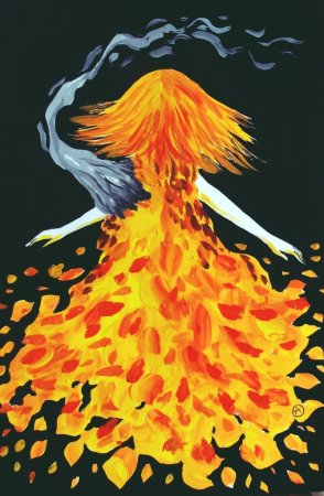 Огневушка поскакушка в огне