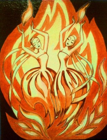 Огневушка поскакушка в огне