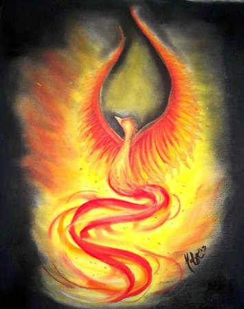 Стихия огонь птица Феникс